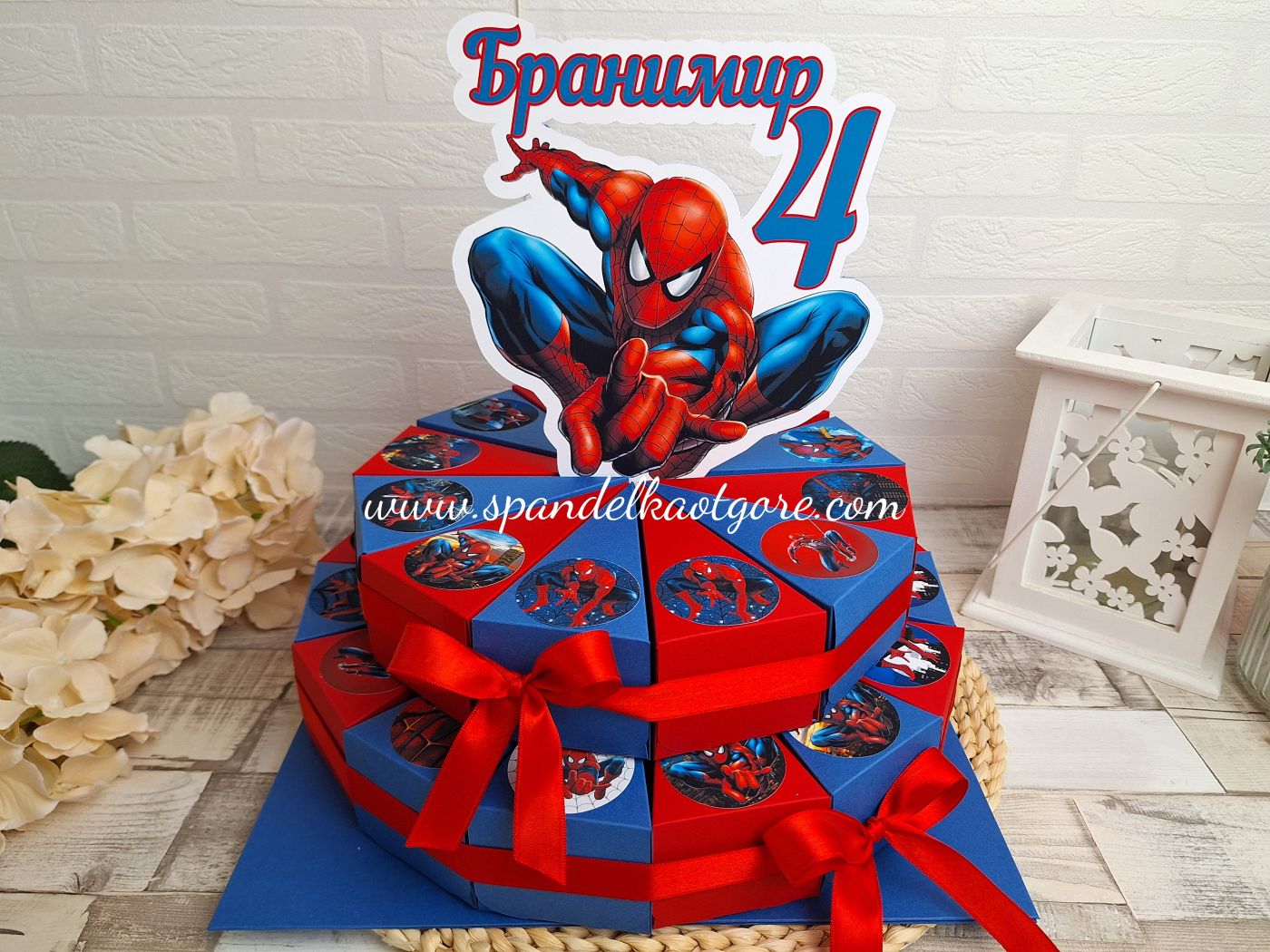 Картонена торта Спайдърмен